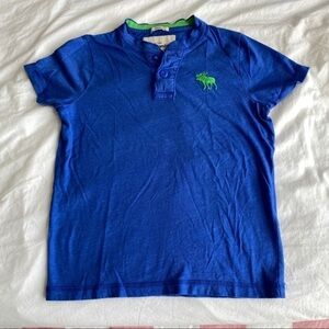 Top tee Shirt Abercrombie Kids S shirt sleeve blue mixte